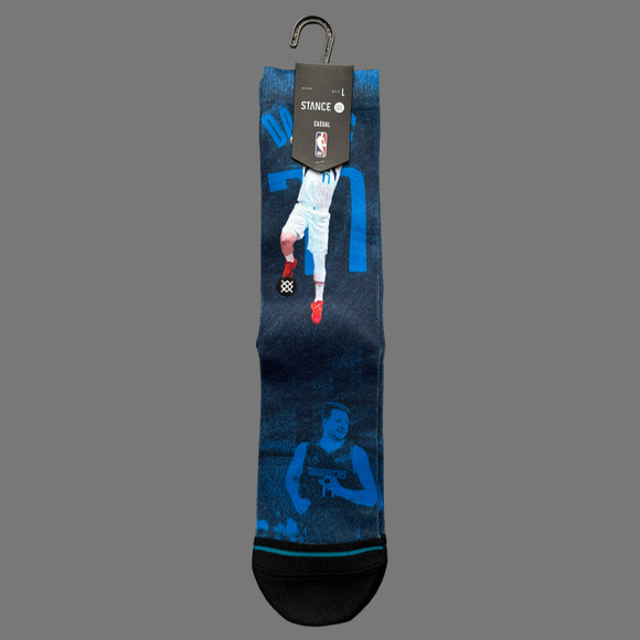 Stance NBA Dallas Mavericks Scratch Player Large Crew Socks Luka Doncic NWT - Picture 1 of 6